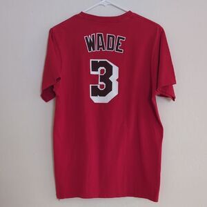 Miami Heat Wade Red Graphic Shirt - Size M